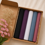 Plain Georgette - Pack of 5 (Any Colors)