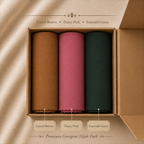 Plain Georgette - Pack of 3 (Any Colors)