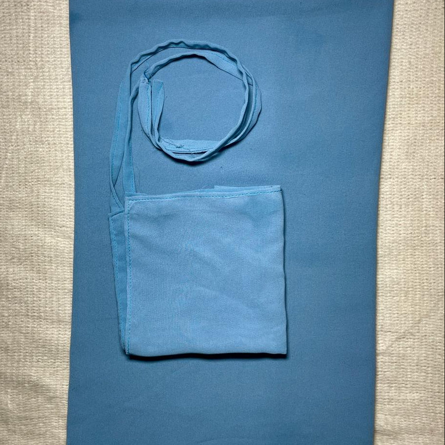 Plain Georgette Hijab & Naqab - Sky Blue