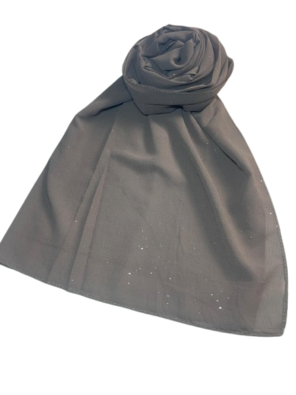 Dark gray fabric with a knot on a white background