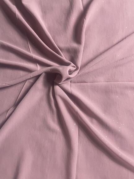 Moon Dust Georgette Hijab Dusty Rose - Shimmer Lightweight Elegant 72x28 Inches | SatrStudio