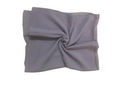 Folded gray fabric on a white background