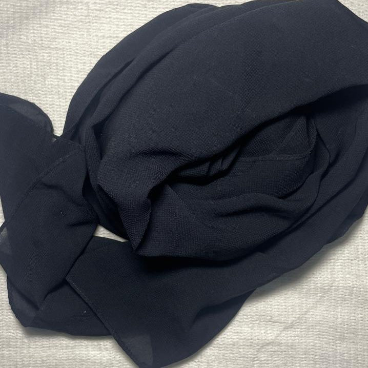 Plain Georgette - Black