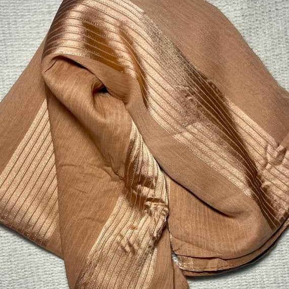 Silk Chiffon - Coffee Brown