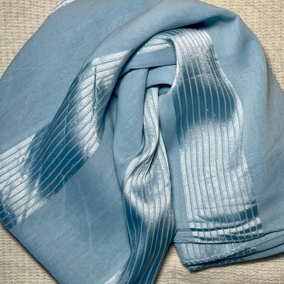 Silk Chiffon - Light Blue