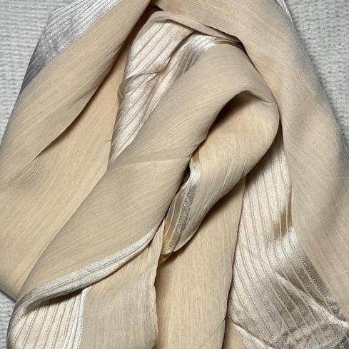 Silk Chiffon - Cream Beige