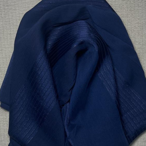 Silk Chiffon - Dark Blue