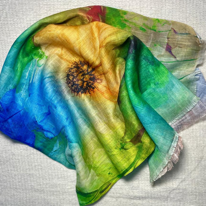 Model Lawn Hijab - Greenish Yellow