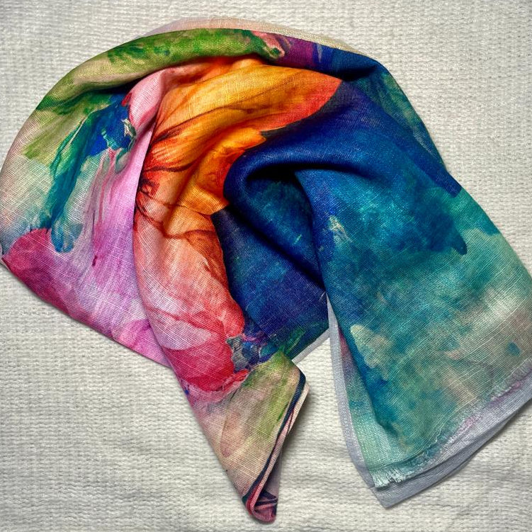 Model Lawn Hijab - Zinc Orange